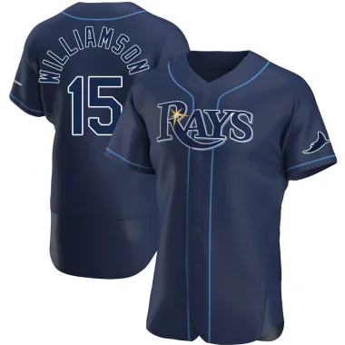 Ben Williamson Men's Authentic Tampa Bay Rays Navy Alternate Jersey