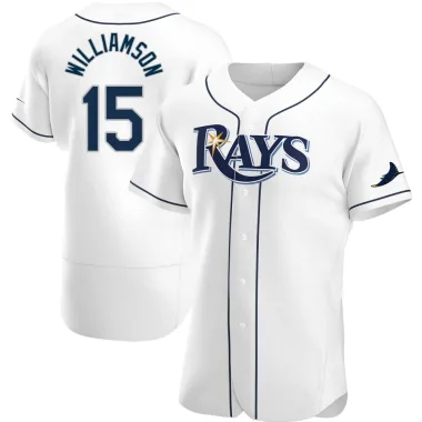 Ben Williamson Men's Authentic Tampa Bay Rays White Home Jersey