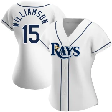 Ben Williamson Women's Authentic Tampa Bay Rays White Home Jersey