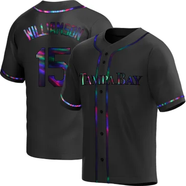 Ben Williamson Youth Replica Tampa Bay Rays Black Holographic Alternate Jersey
