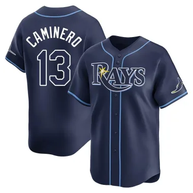 Junior Caminero Men's Limited Tampa Bay Rays Navy Away Jersey